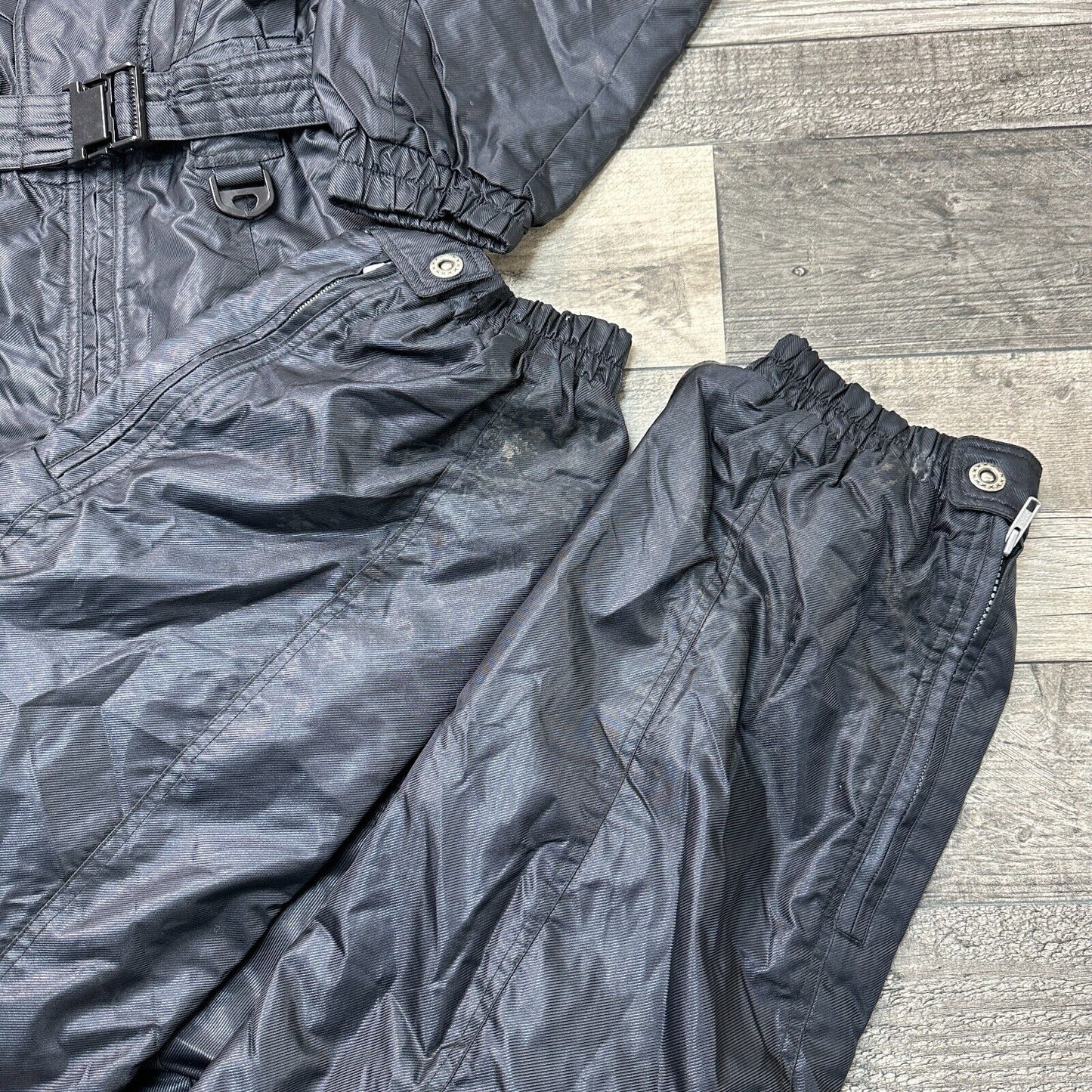 Vintage High Sierra One Piece Ski Snowboard Suit Abstract Retro Black Mens Large