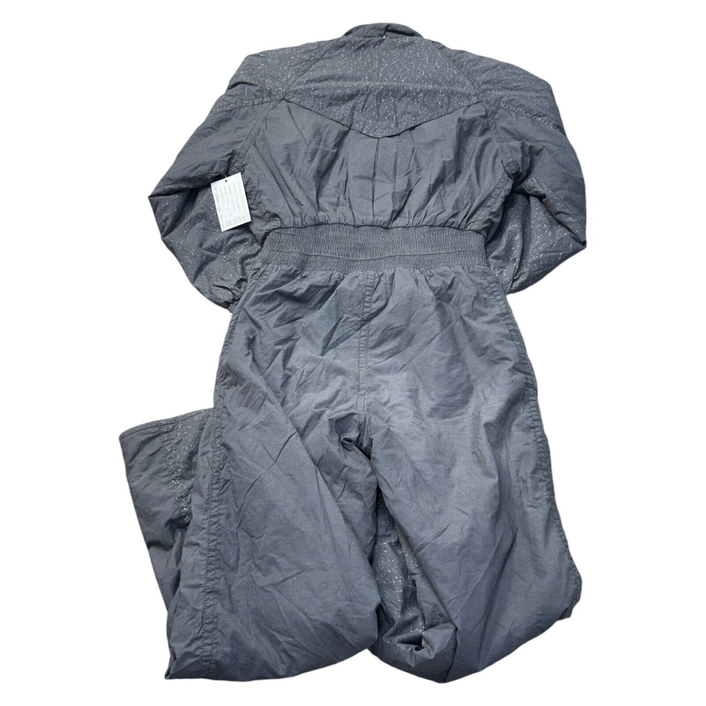 Vintage Ski Suit One Piece Snowsuit Winter Crazy 90s Grey Womens Medium Uk12
