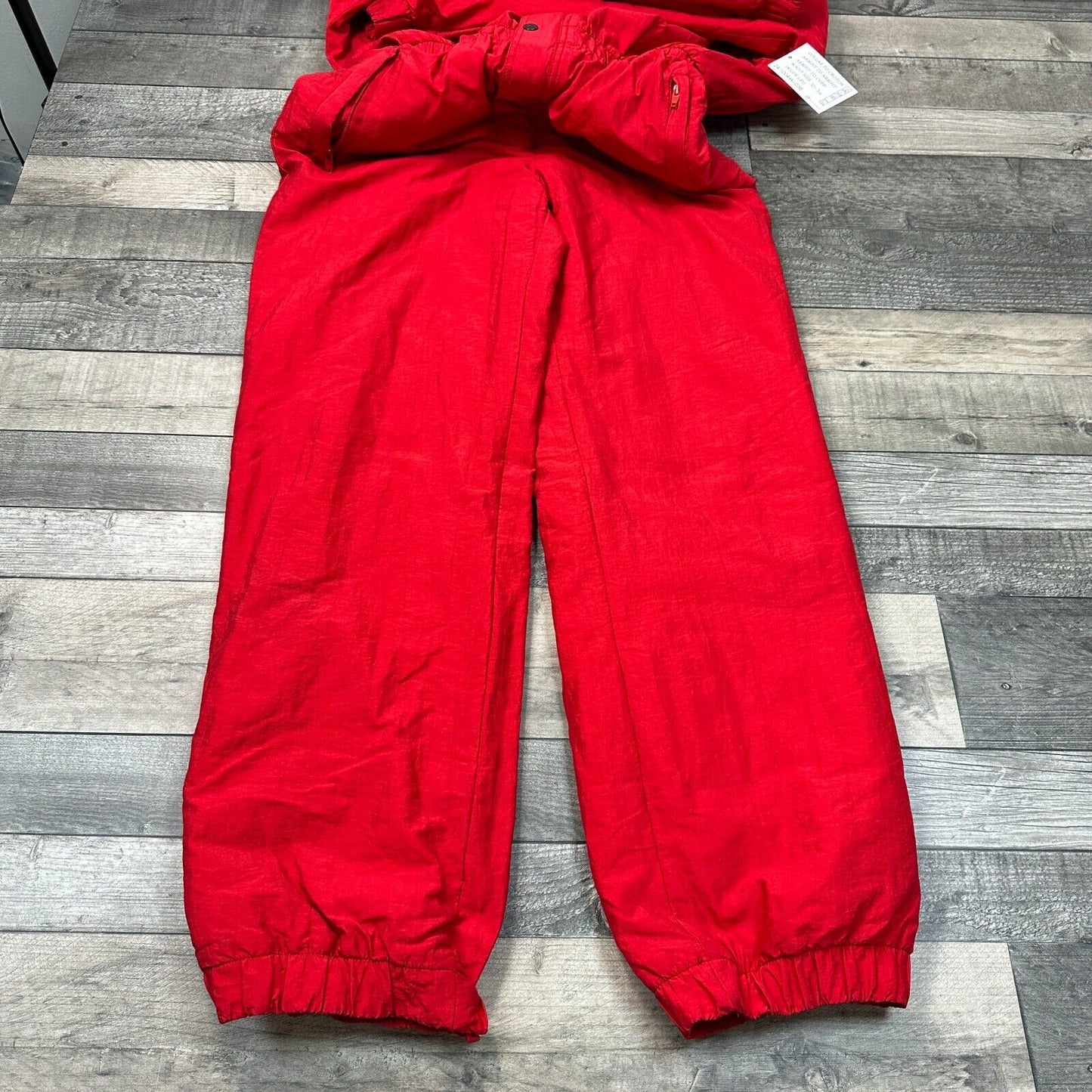 Vintage Ski Suit One Piece Snowboard Retro Apres Colour Block Red Mens Medium