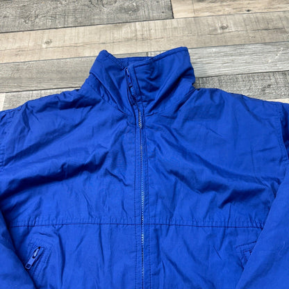 Vintage Ski Suit One Piece Retro 90s Quilted Colour Block Blue Mens Medium