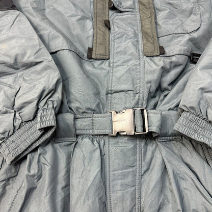 Vintage Calmo Ski Suit 90s Retro One Piece Colour Block Snow Grey Mens Large