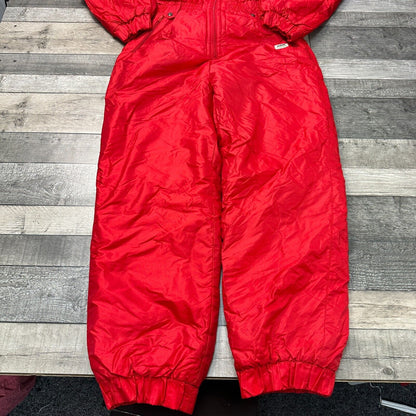 Vintage Macalle One Piece Ski Snowboard Suit Crazy Abstract Retro Red Mens Small