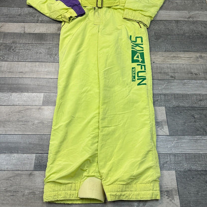 Vintage Dubin Ski Suit One Piece Snowboard Crazy Retro 90s Green Mens Medium