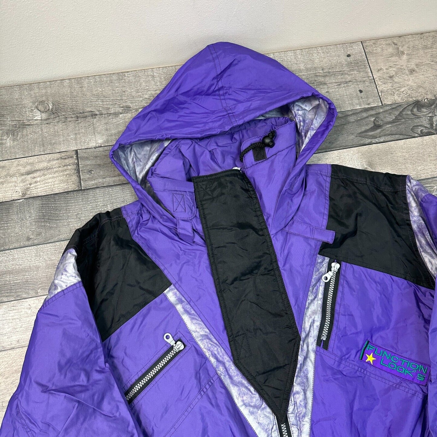 Vintage Hibernia One Piece Ski Snowboard Suit Crazy 90s Retro Purple Mens Large