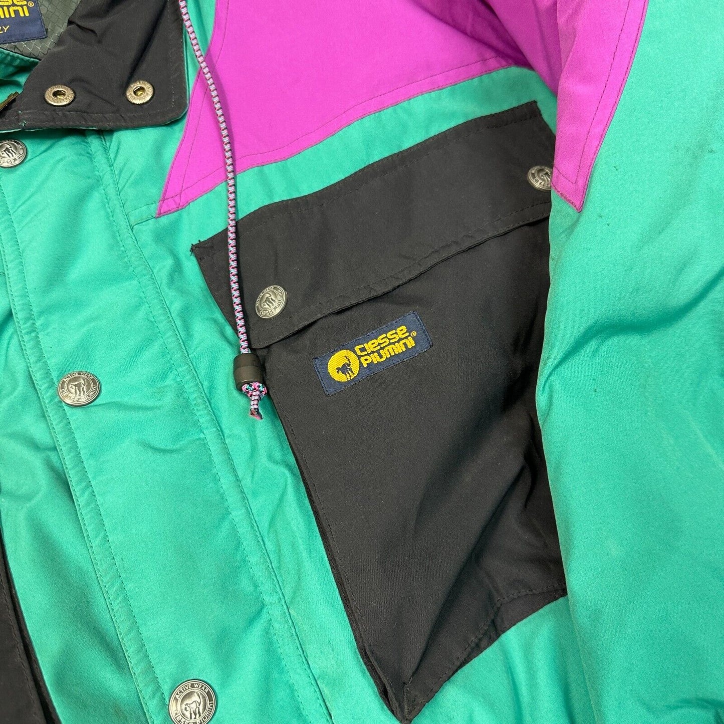 Vintage Ski Suit One Piece Snowboard 90s Apres Retro Multicoloured Mens Medium