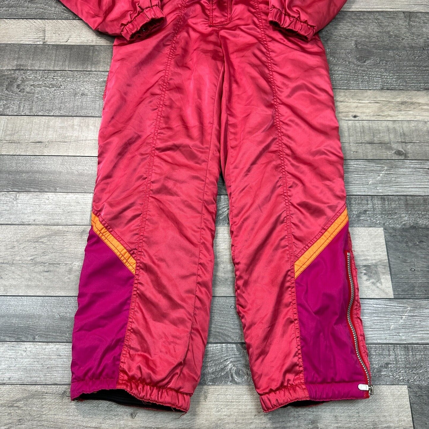 Vintage Ski Suit 90s Retro Crazy Snow One Piece Multicoloured Womens Medium