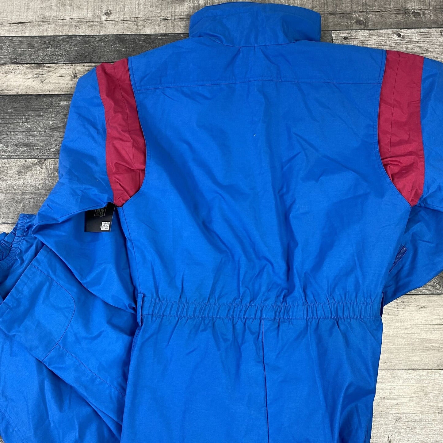 Vintage Mens 90s Blue Colour Block One Piece Ski & Snowboard Suit Size XL