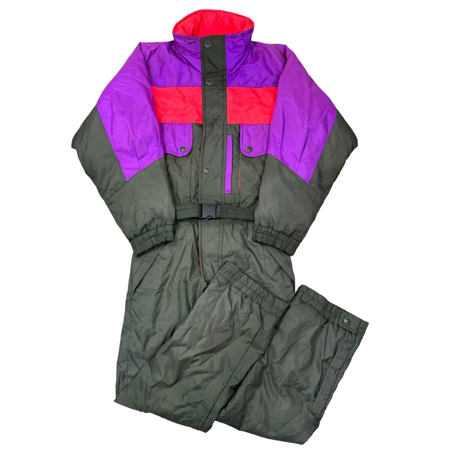 Vintage Colmar Ski Suit One Piece Snowboard Crazy Retro Apres Multi Mens Small