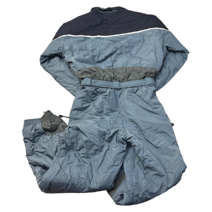 Vintage Calmo Ski Suit 90s Retro One Piece Colour Block Snow Grey Mens Large