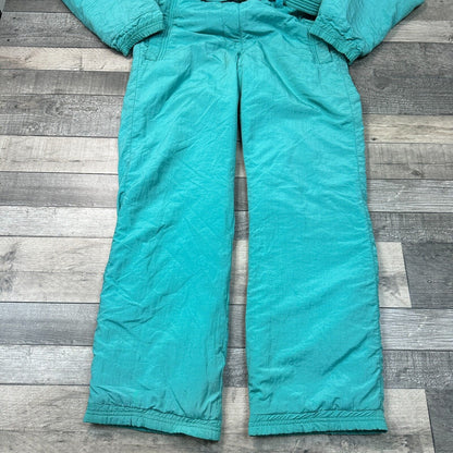 Vintage Franz Klammer Ski Suit One Piece Snow 90s Crazy Retro Blue Mens Medium