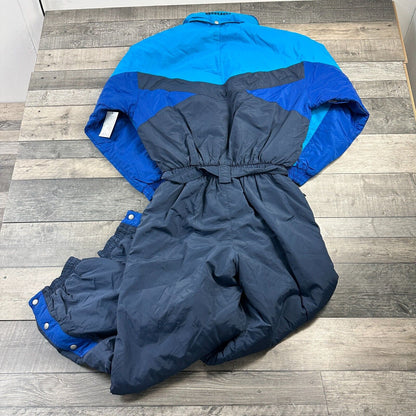 Vintage Brugi One Piece Ski Snowboard Suit 90s Retro Colourblock Mens Large