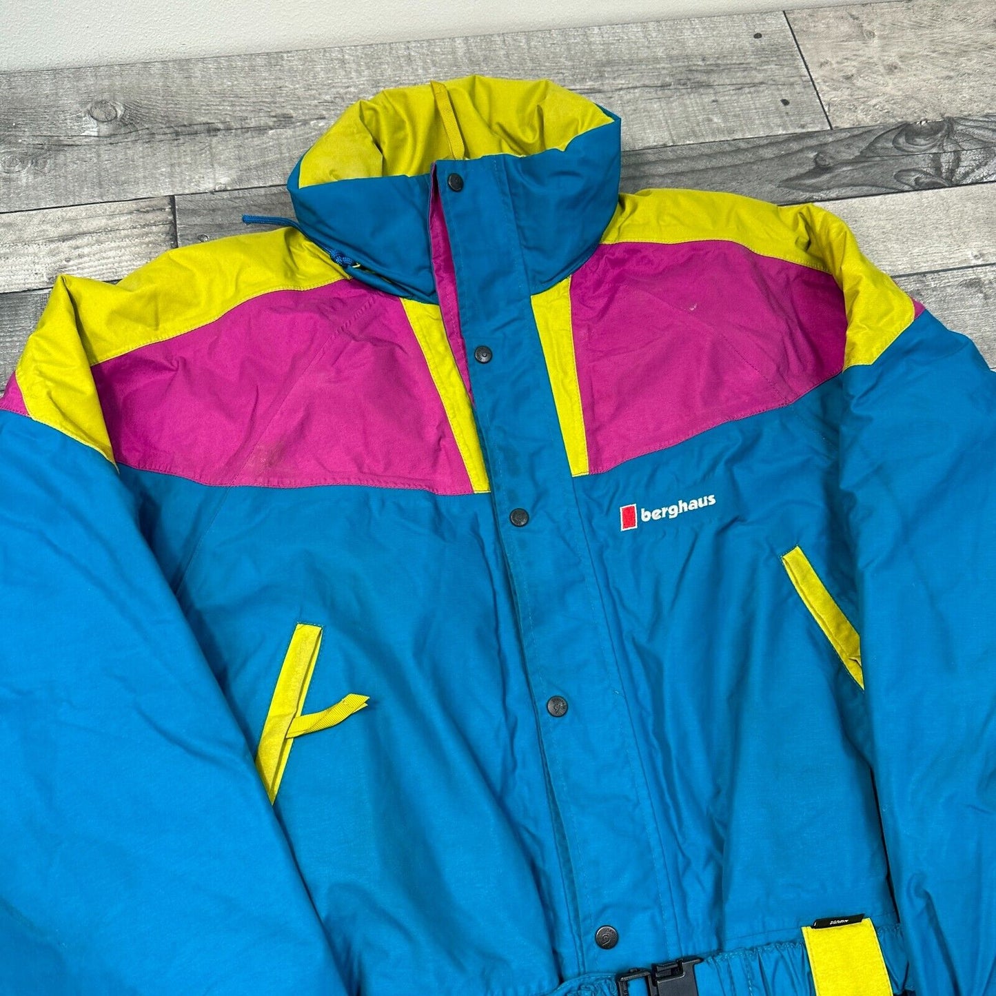 Berghaus Ski Suit One Piece Snow Gore-Tex 90s Retro Multicoloured Mens Medium