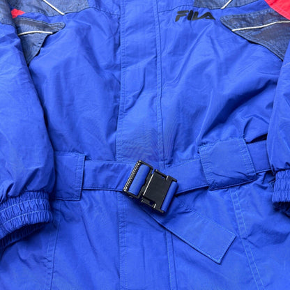 Vintage Fila Ski Suit 90s Retro One Piece Snowsuit Winter Retro Blue Mens Medium